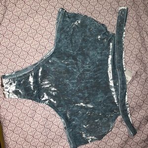 Blue velvet Aerie high waisted underwear